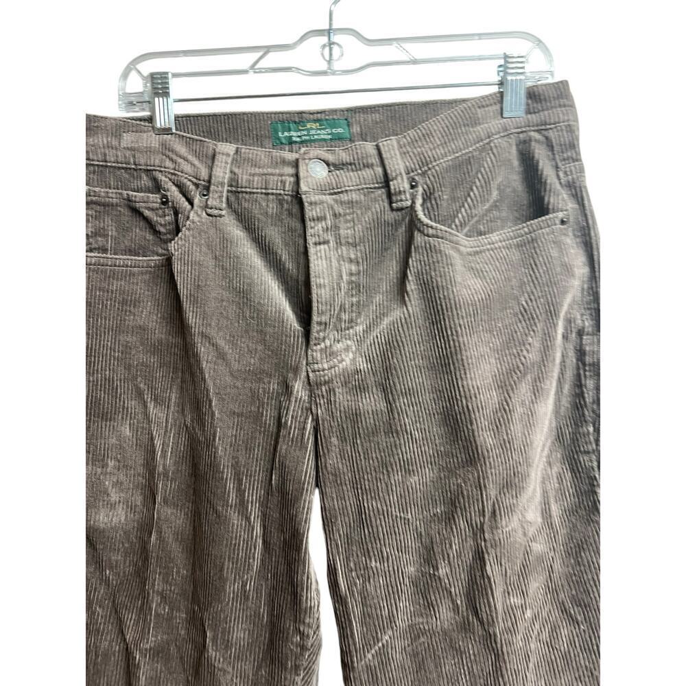 LRL Lauren Jeans Co. Ralph Lauren Classic Bootcut Brown Corduroy Pants Size 12 - Picture 2 of 9